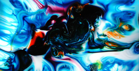 Abstract Colorful Paint Ink Spread Explode 20