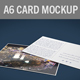 Realistic A6 Postcard/Card Mockup - GraphicRiver Item for Sale