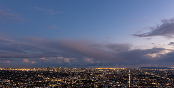 Day To Night Los Angeles Thunderstorm