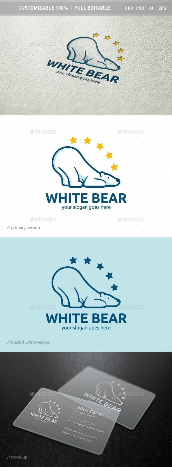 White Bear Logo Template