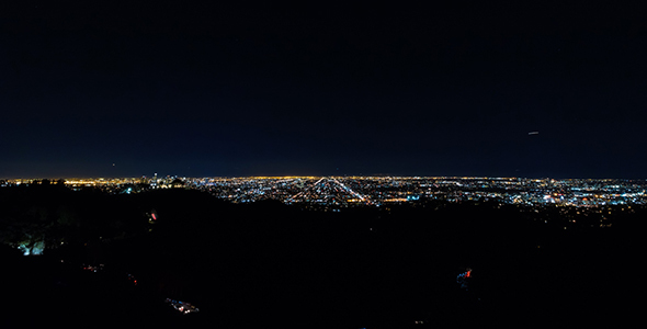 Los Angeles and Hollywood Super Wide Night 