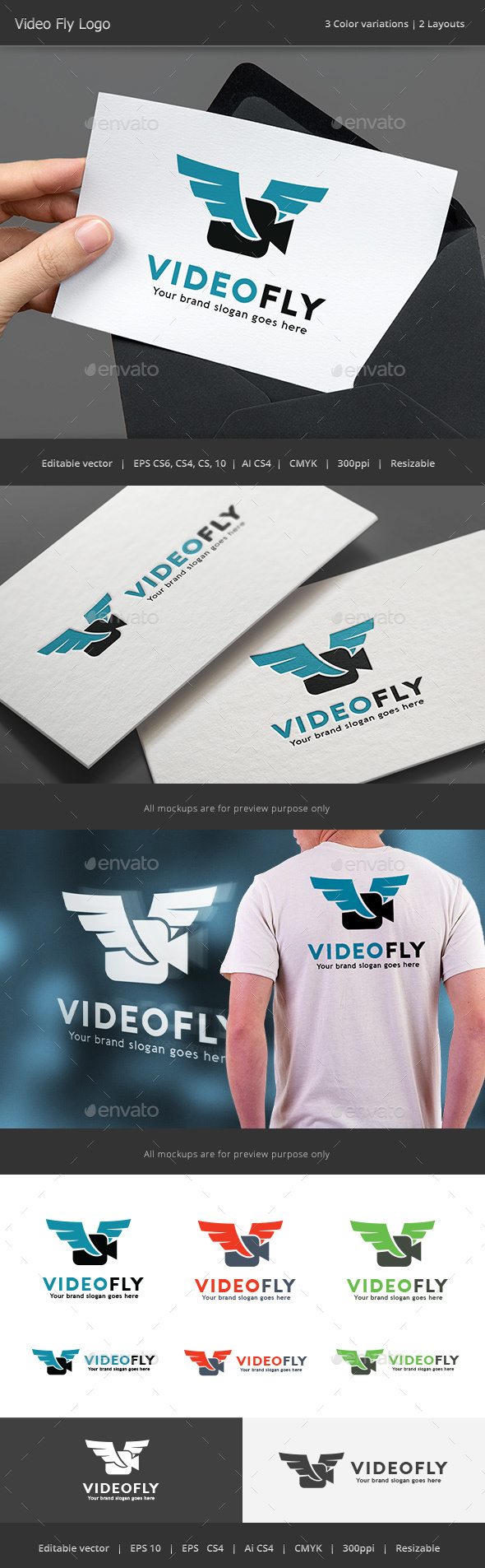 Video Fly Drone Logo
