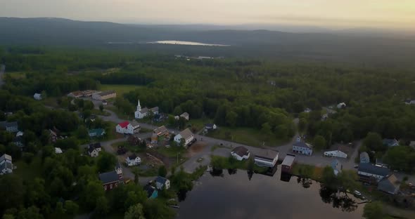 Small Town Aerials of Lake Hebron, Maine