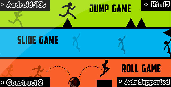 Fall Jump Roll - Gra HTML5 (CAPX)