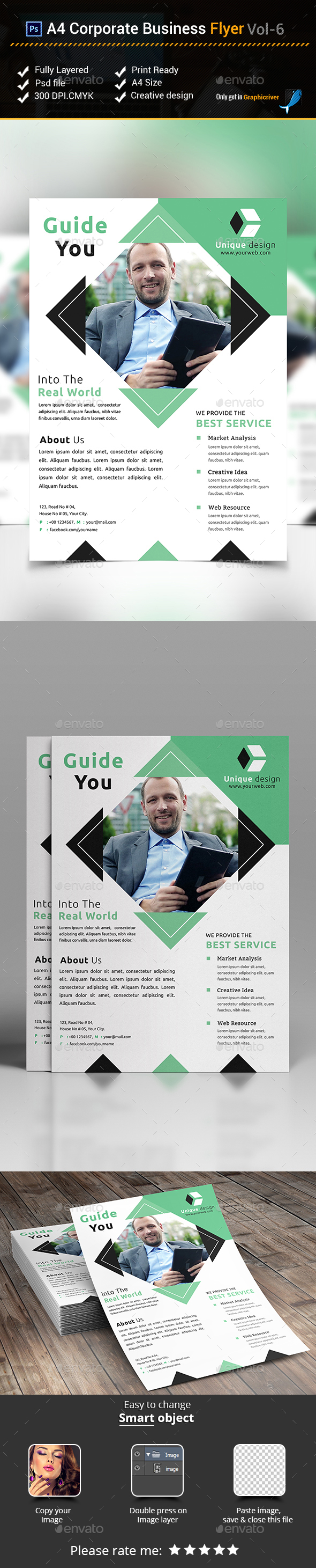 A4 Corporate Business Flyer vol- 6