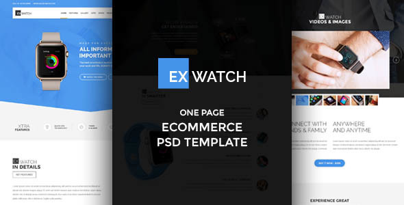 Ex Watch - Single Product eCommerce PSD