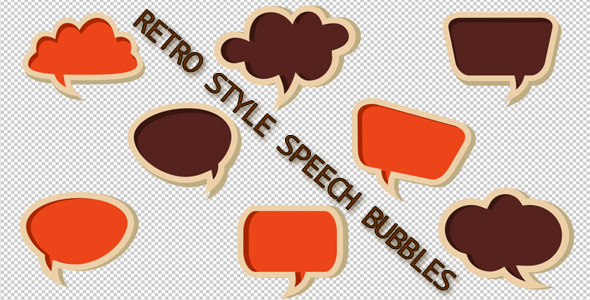 Retro Style Speech Bubbles