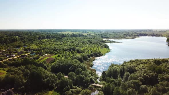 Beautiful Landscape Of Lakes Zaronovo And Knyazhnoe 07
