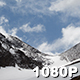 Storm Breaks over Snowy Mountain Pass - VideoHive Item for Sale