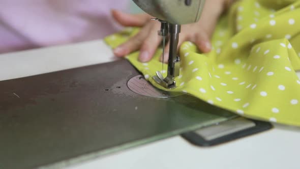 Worker Control Sewing Machine In Factory 7