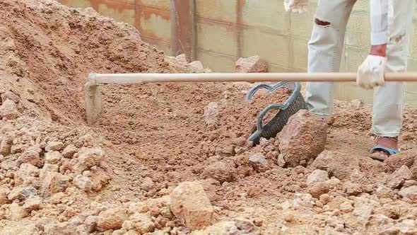 Worker Working For House Construction