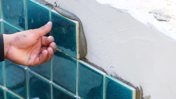 Wall Tile Installation For House Building 2