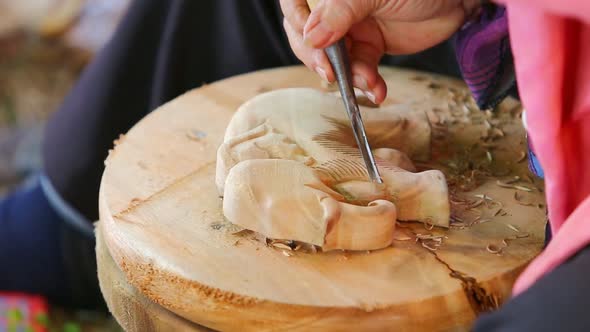 Hand Of Carver Carving Wood 7