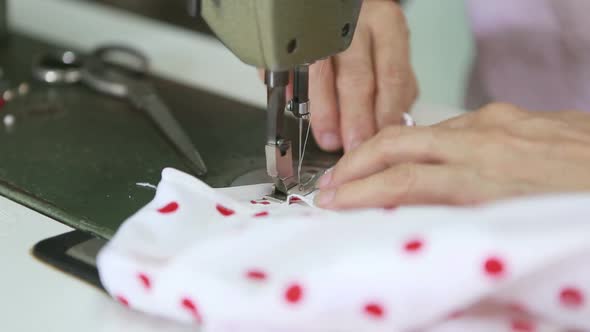 Worker Control Sewing Machine In Factory 2