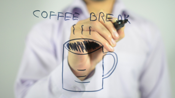 Coffee Break, Cup Illustration