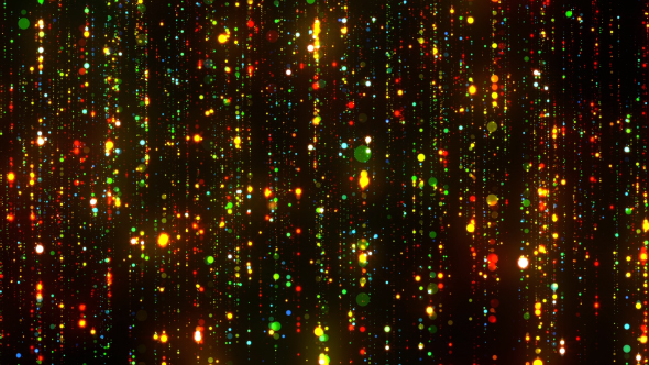 Christmas Colorful Particles