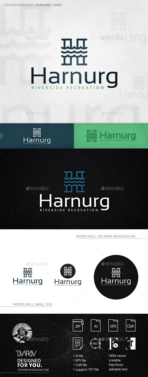 Harnurg Letter H Logo Template