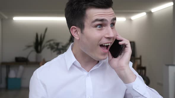 Successful Businessman Talking on Phone