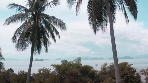 Aerial View of Laem Had Beach in Koh Yao Yai Island in the Andaman Sea Between Phuket and Krabi