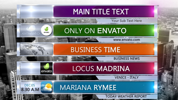 Corporate Silver Frame Lower Third alt