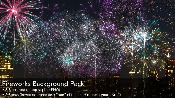 Fireworks Background Pack