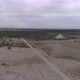 Drone Flying Over Field on the Sea Sand in South of France World Famous Beach - VideoHive Item for Sale
