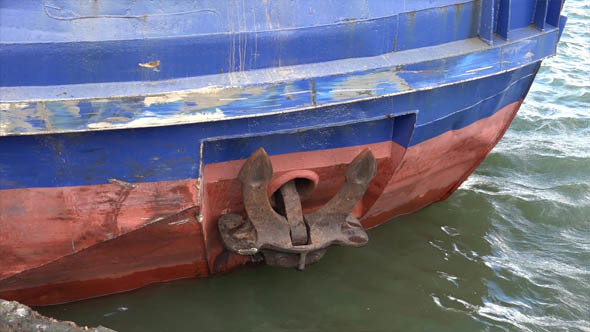 Cargo Barge and Anchor