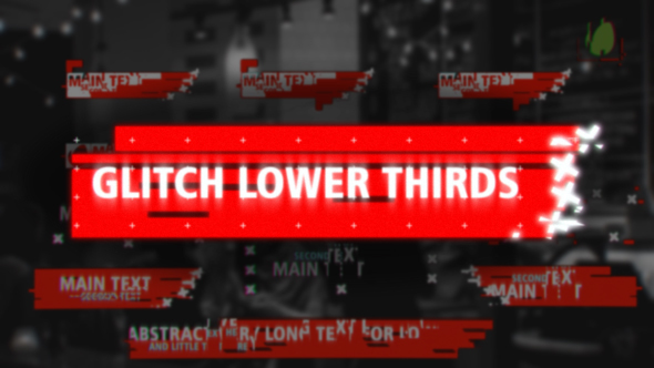 Glitch Lower Thirds