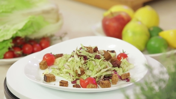 Vegetable Salad On a Plate