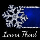 Snowflakes Ribbon Lower Third - VideoHive Item for Sale