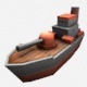 battle ship lowpoly - 3DOcean Item for Sale