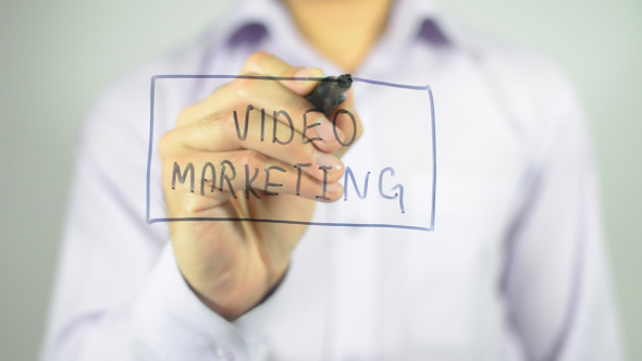 Video Marketing, Writing on Transparent Screen