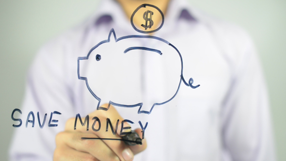 Save Money, Piggy Bank Concept Illustration