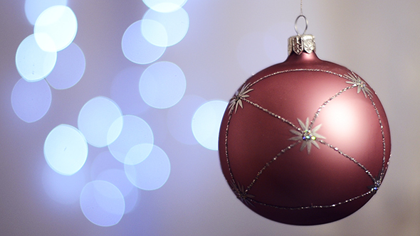 Decoration ball on boke background