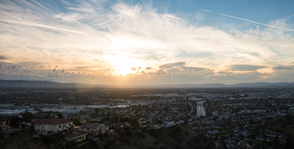 San Fernando Valley, CA Day To Dusk Sunset