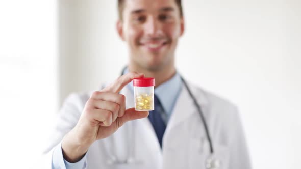 Professional Doctor Showing Medication Pills 2 alt