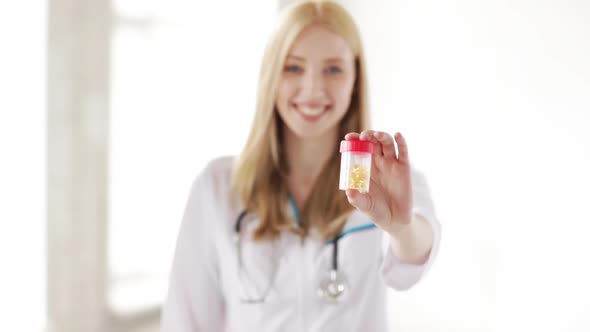Professional Doctor Showing Medication Pills 3