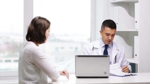 Smiling Doctor And Young Woman Meeting At Hospital 4 alt