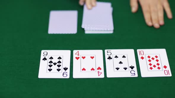 Holdem Poker Dealer With Playing Cards 3