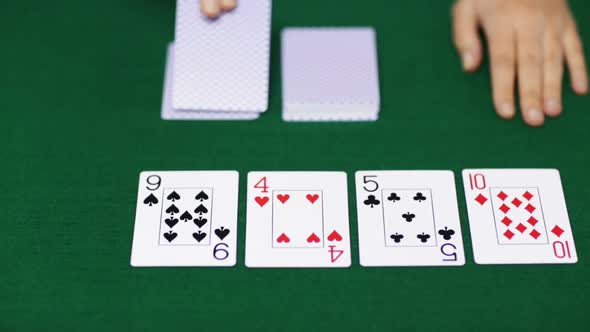 Holdem Poker Dealer With Playing Cards 6