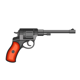 Revolvers on White Background. - GraphicRiver Item for Sale