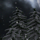 Trees Snowing Background - VideoHive Item for Sale