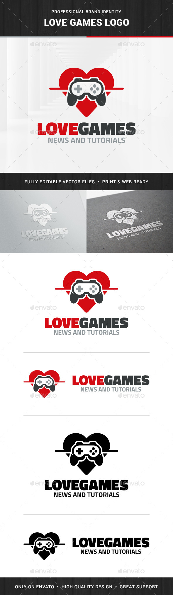 Love Games Logo Templates