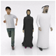 Emirate's couple with kid - 3DOcean Item for Sale