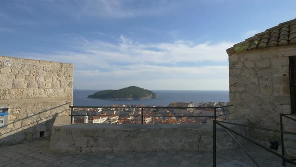 Cityscape seen from the City Walls in Dubrovnik