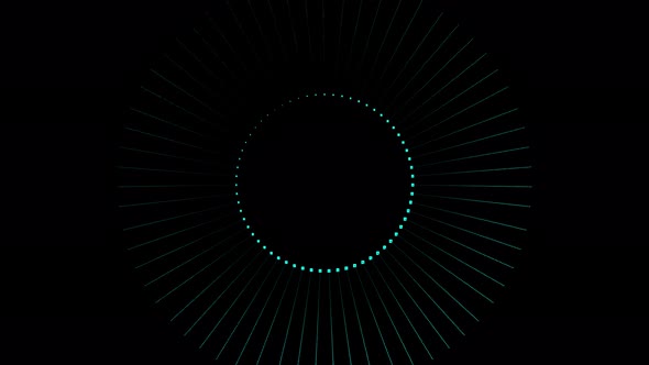 Cyan Blue Circular Animation