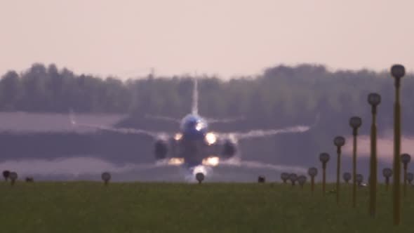 Big Jet Plane Taking Off