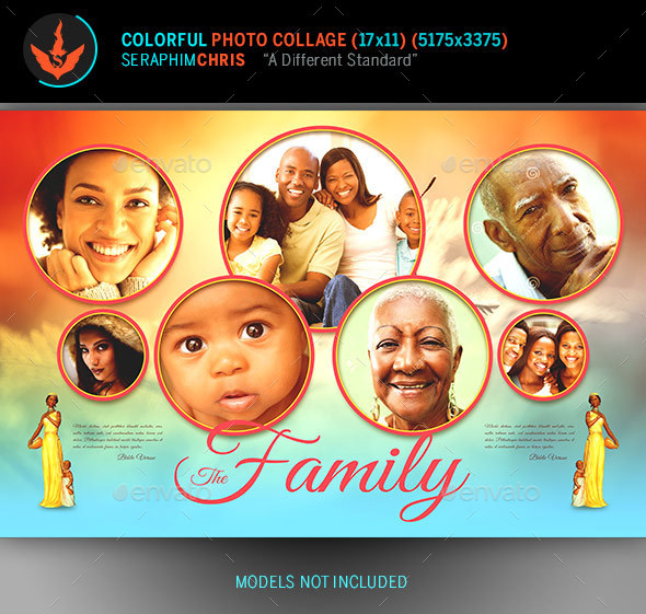 Colorful Photo Collage Template