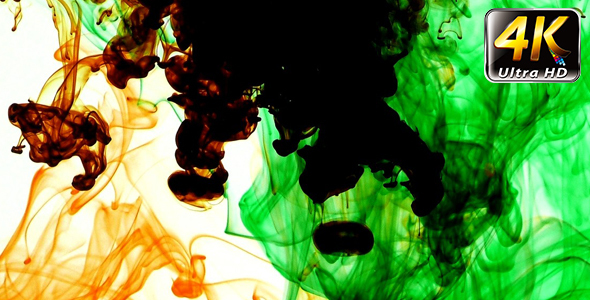 Abstract Ink Paint Art Blend Colorful Splash 2