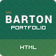 BARTON - Smart Portfolio for Creative People - ThemeForest Item for Sale